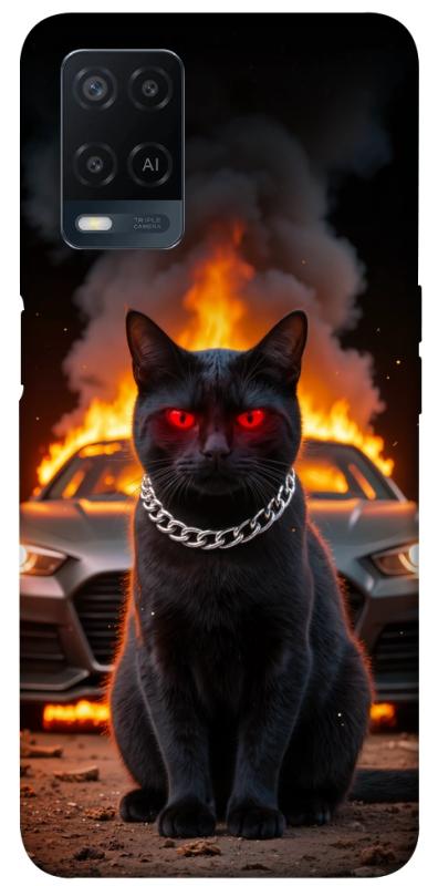 Чехол itsPrint Black trouble для Oppo A16s / A16, животные, купить оптом с доставкой