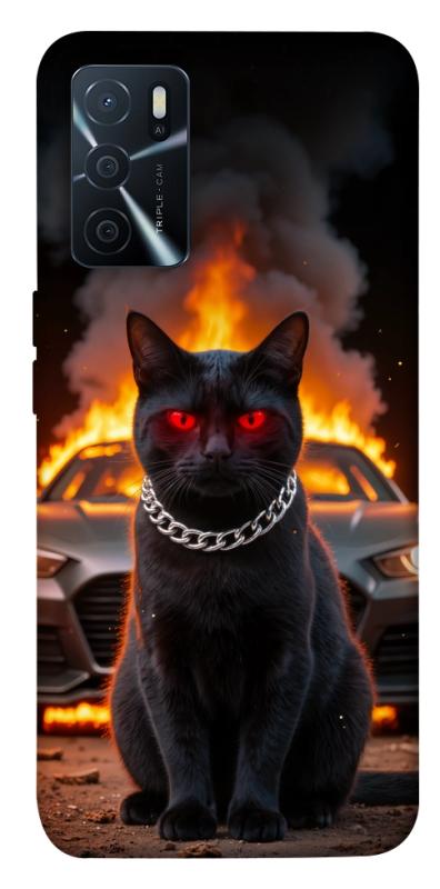Чохол itsPrint Black trouble для Oppo A16s / A16, тварини, купити оптом з доставкою