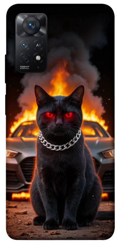 Чехол itsPrint Black trouble для Xiaomi Redmi Note 11 Pro 4G/5G, животные, купить оптом с доставкой