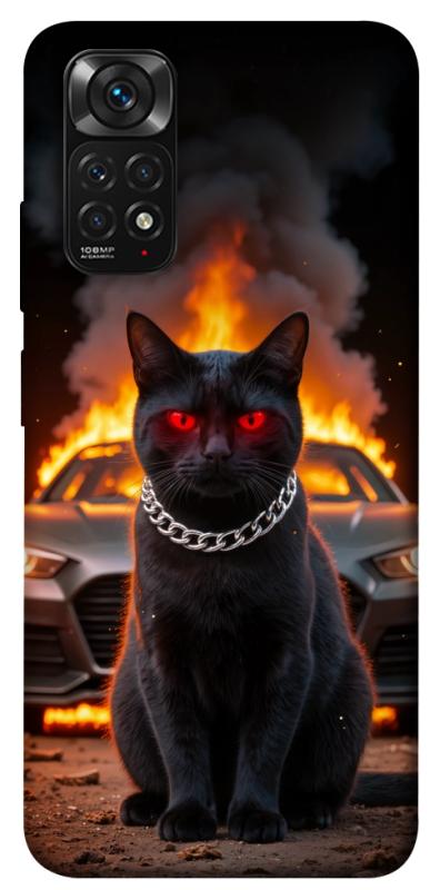 Чехол itsPrint Black trouble для Xiaomi Redmi Note 11 (Global) / Note 11S, животные, купить оптом с доставкой