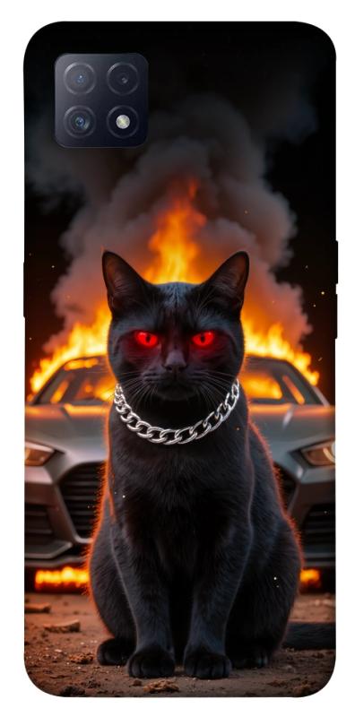 Чехол itsPrint Black trouble для Oppo A72 5G / A73 5G, животные, купить оптом с доставкой