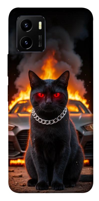 Чехол itsPrint Black trouble для Vivo Y15s, животные, купить оптом с доставкой