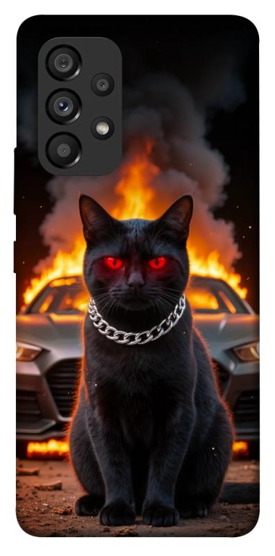 Чехол itsPrint Black trouble для Samsung Galaxy A53 5G, животные, купить оптом с доставкой