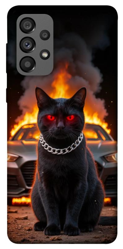 Чехол itsPrint Black trouble для Samsung Galaxy A73 5G, животные, купить оптом с доставкой