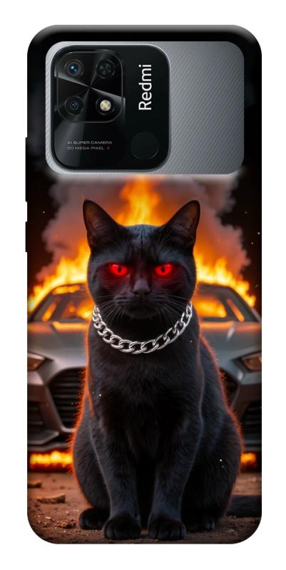 Чехол itsPrint Black trouble для Xiaomi Redmi 10C, животные, купить оптом с доставкой