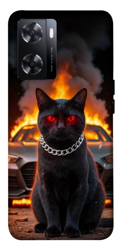 Чехол itsPrint Black trouble для OnePlus Nord N20 SE, животные, купить оптом с доставкой