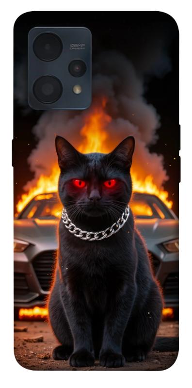 Чехол itsPrint Black trouble для Realme 9 4G / 9 Pro+, животные, купить оптом с доставкой