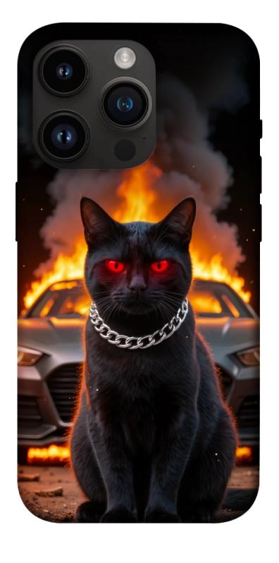 Чехол itsPrint Black trouble для Apple iPhone 14 Pro (6.1"), животные, купить оптом с доставкой