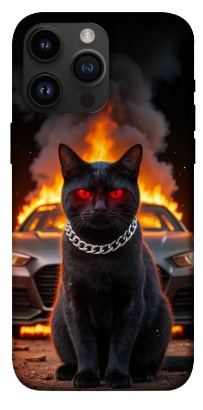 Чехол itsPrint Black trouble для Apple iPhone 14 Pro Max (6.7"), животные, купить оптом с доставкой