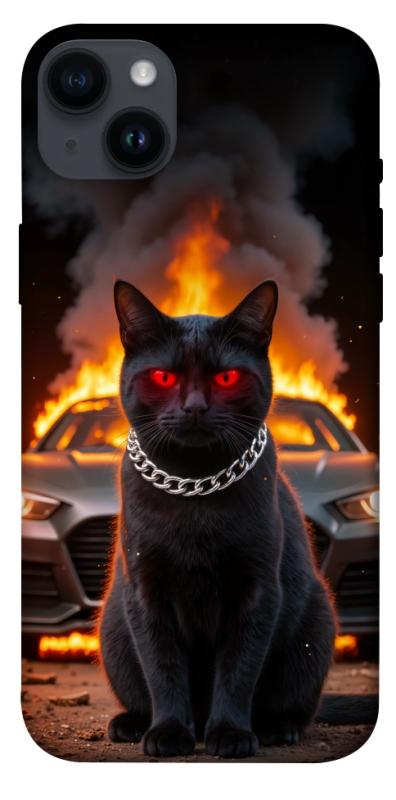 Чехол itsPrint Black trouble для Apple iPhone 14 Plus (6.7"), животные, купить оптом с доставкой
