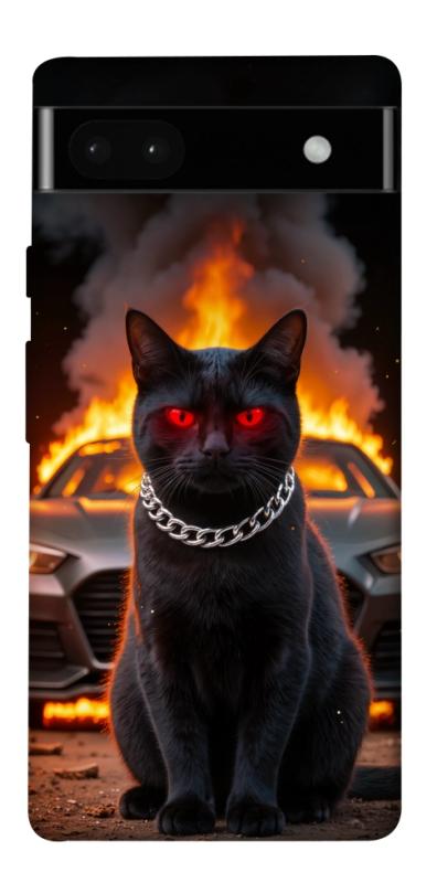 Чохол itsPrint Black trouble для Google Pixel 6a, тварини, купити оптом з доставкою