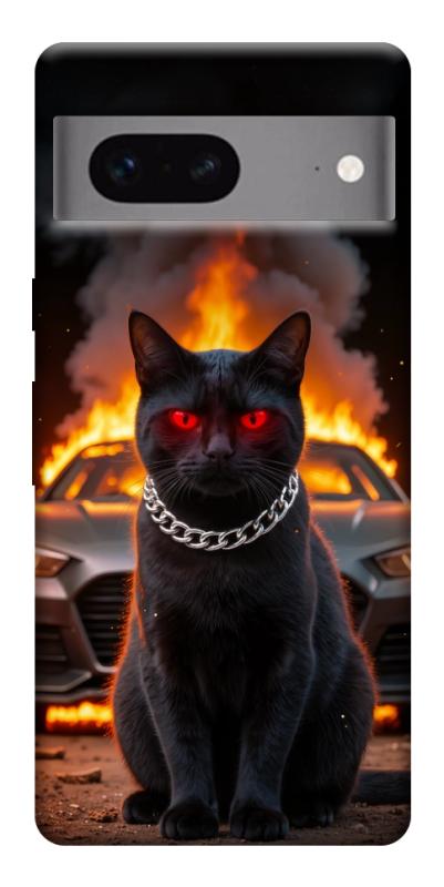 Чехол itsPrint Black trouble для Google Pixel 7, животные, купить оптом с доставкой