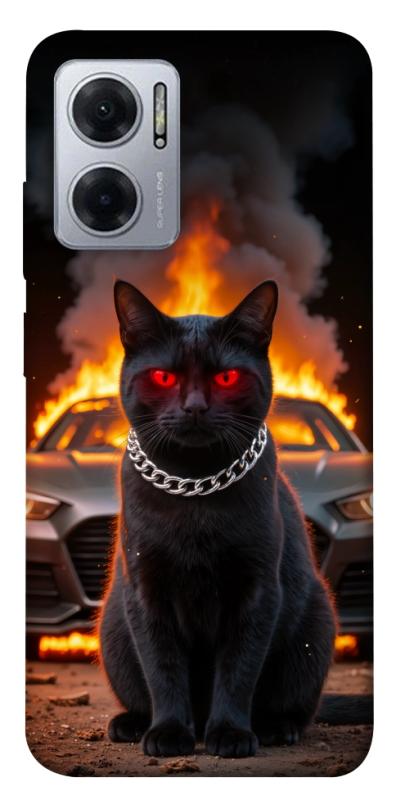 Чехол itsPrint Black trouble для Xiaomi Redmi Note 11E, животные, купить оптом с доставкой