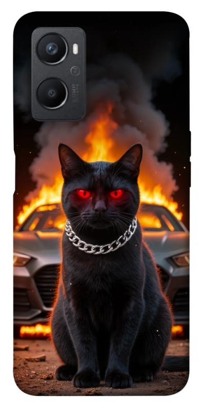Чехол itsPrint Black trouble для Oppo A96, животные, купить оптом с доставкой