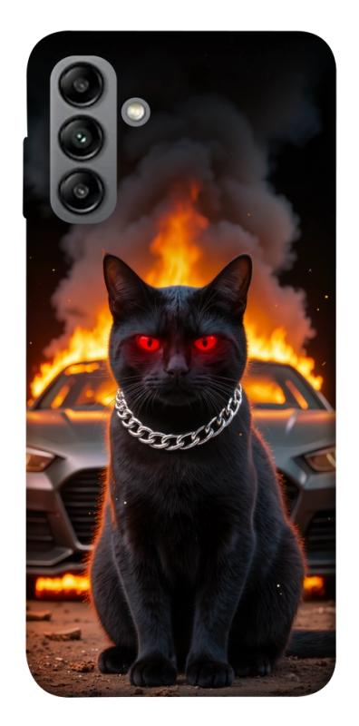Чехол itsPrint Black trouble для Samsung Galaxy A04s, животные, купить оптом с доставкой