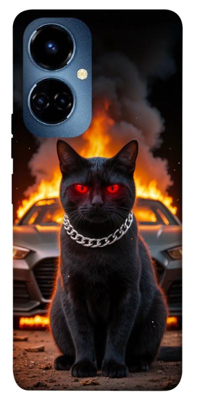 Чехол itsPrint Black trouble для TECNO Camon 19 (CI6n) / 19 Pro (CI8n), животные, купить оптом с доставкой