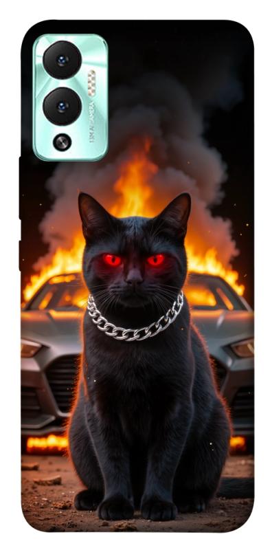 Чехол itsPrint Black trouble для Infinix Hot 12 Play, животные, купить оптом с доставкой