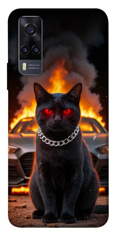 Чохол itsPrint Black trouble для Vivo Y31, тварини, купити оптом з доставкою
