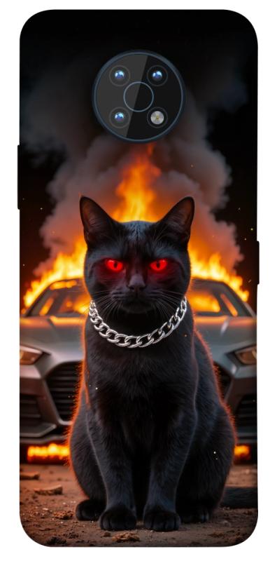 Чехол itsPrint Black trouble для Nokia G50, животные, купить оптом с доставкой