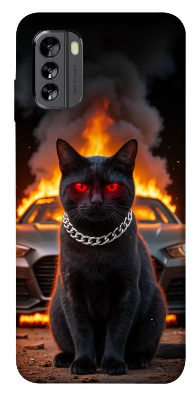 Чехол itsPrint Black trouble для Nokia G60, животные, купить оптом с доставкой