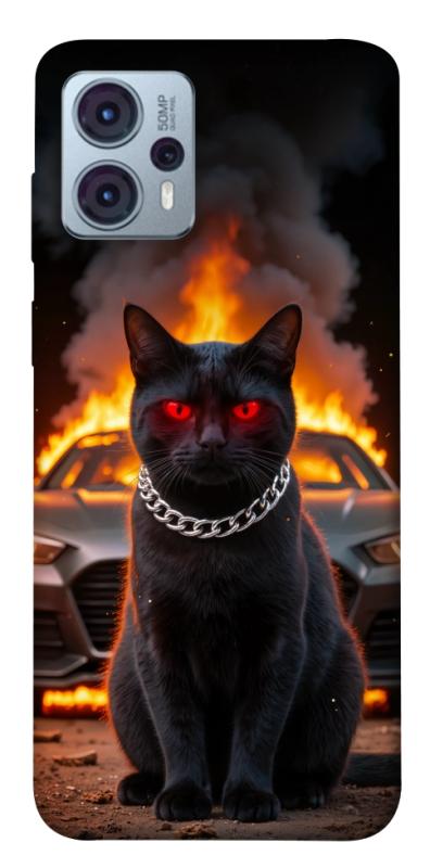 Чехол itsPrint Black trouble для Motorola Moto G23, животные, купить оптом с доставкой