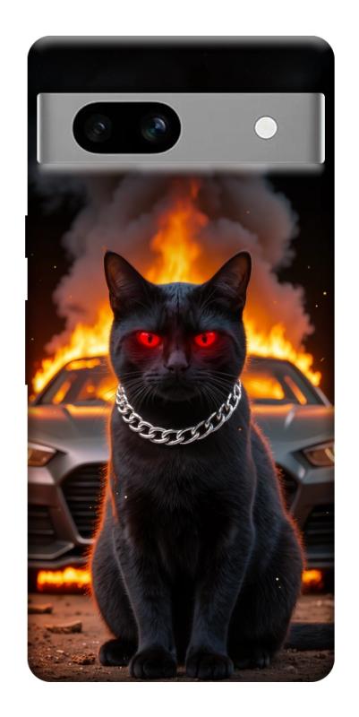 Чехол itsPrint Black trouble для Google Pixel 7a, животные, купить оптом с доставкой