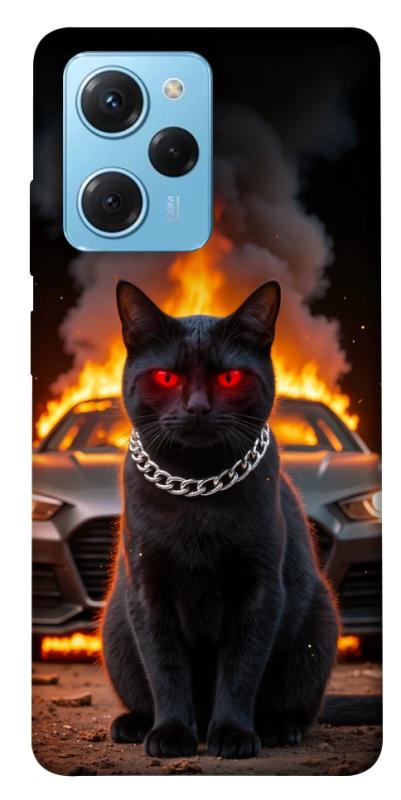 Чехол itsPrint Black trouble для Xiaomi Poco X5 Pro 5G, животные, купить оптом с доставкой