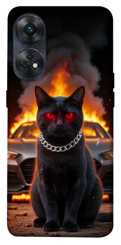 Чехол itsPrint Black trouble для Oppo Reno 8 T 4G, животные, купить оптом с доставкой