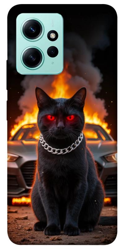 Чехол itsPrint Black trouble для Xiaomi Redmi Note 12 4G, животные, купить оптом с доставкой