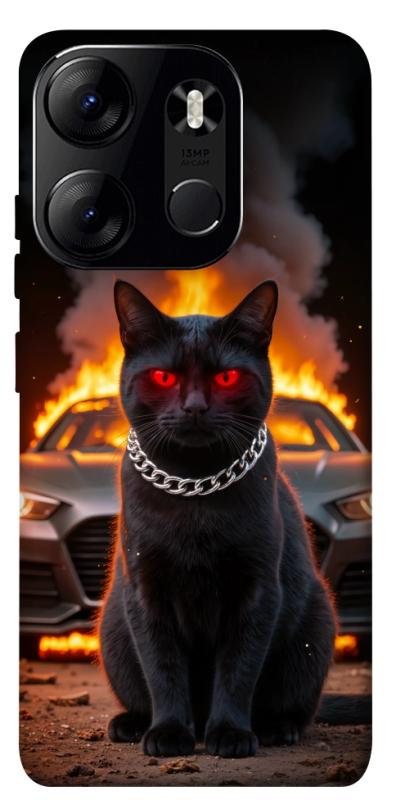 Чехол itsPrint Black trouble для Tecno Spark Go 2023, животные, купить оптом с доставкой
