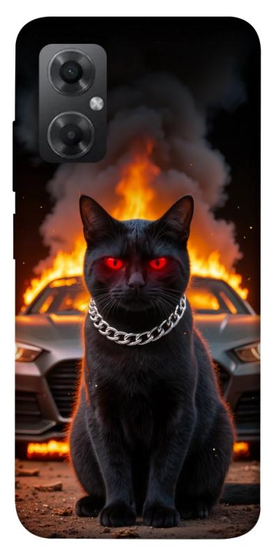 Чехол itsPrint Black trouble для Xiaomi Redmi Note 11R, животные, купить оптом с доставкой
