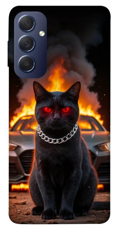 Чехол itsPrint Black trouble для Samsung Galaxy M54 5G, животные, купить оптом с доставкой