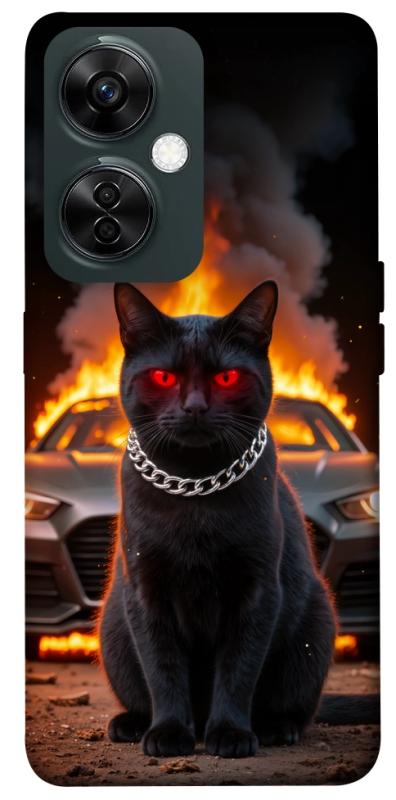 Чехол itsPrint Black trouble для OnePlus Nord CE 3 Lite, животные, купить оптом с доставкой