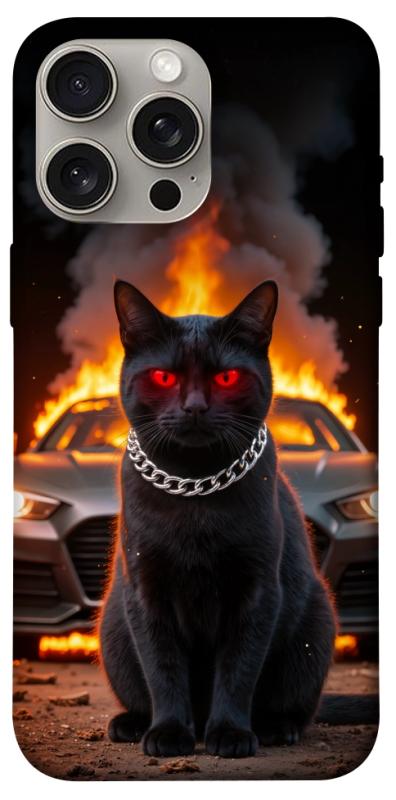 Чохол itsPrint Black trouble для Apple iPhone 15 Pro Max (6.7"), тварини, купити оптом з доставкою