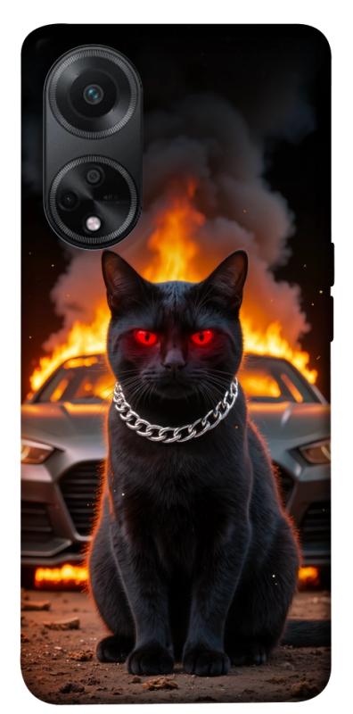 Чехол itsPrint Black trouble для Oppo A58 4G, животные, купить оптом с доставкой