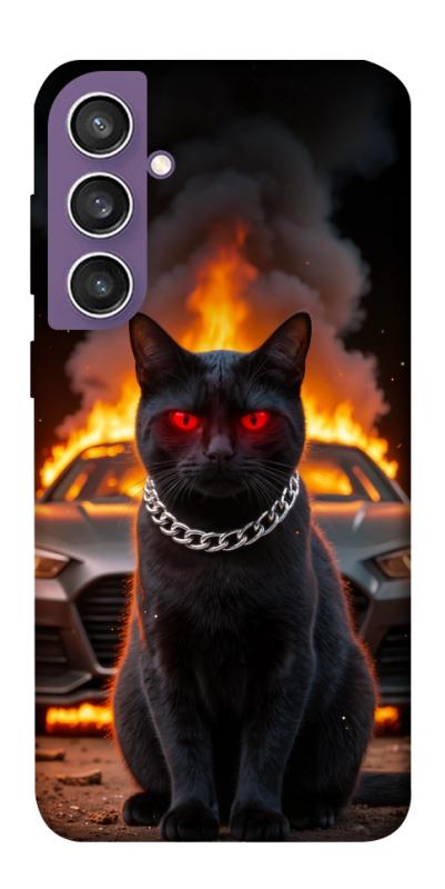 Чехол itsPrint Black trouble для Samsung Galaxy S23 FE, животные, купить оптом с доставкой