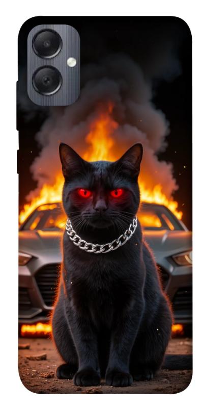 Чехол itsPrint Black trouble для Samsung Galaxy A05, животные, купить оптом с доставкой