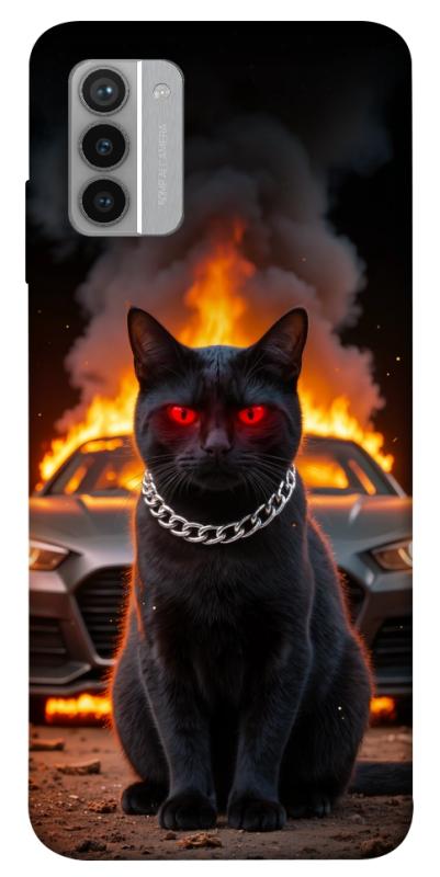 Чехол itsPrint Black trouble для Nokia G42, животные, купить оптом с доставкой