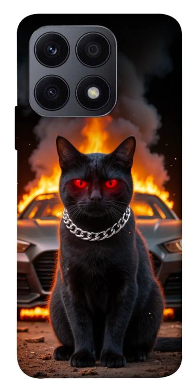 Чехол itsPrint Black trouble для Huawei Honor X8a, животные, купить оптом с доставкой