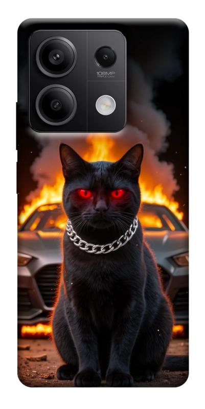 Чехол itsPrint Black trouble для Xiaomi Redmi Note 13 5G, животные, купить оптом с доставкой
