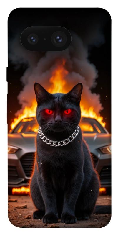 Чехол itsPrint Black trouble для Google Pixel 8, животные, купить оптом с доставкой