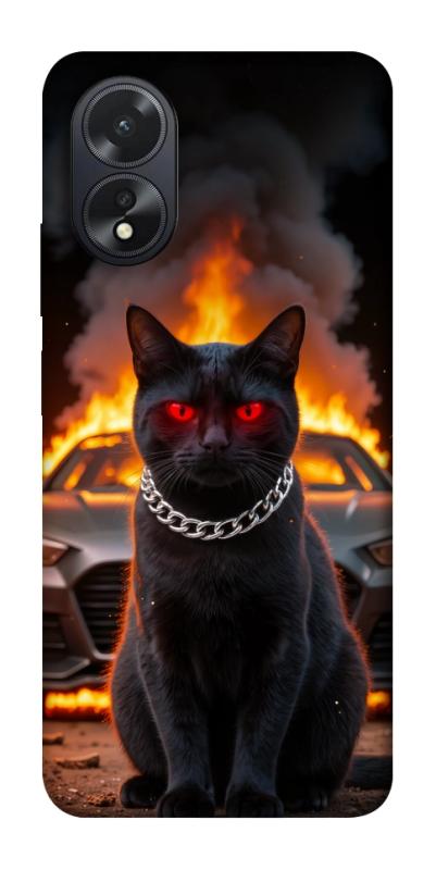 Чехол itsPrint Black trouble для Oppo A38, животные, купить оптом с доставкой