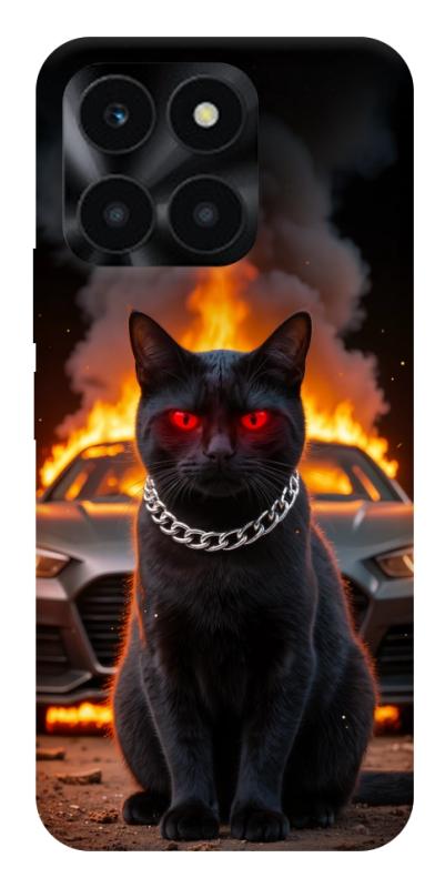 Чехол itsPrint Black trouble для Huawei Honor X6a, животные, купить оптом с доставкой