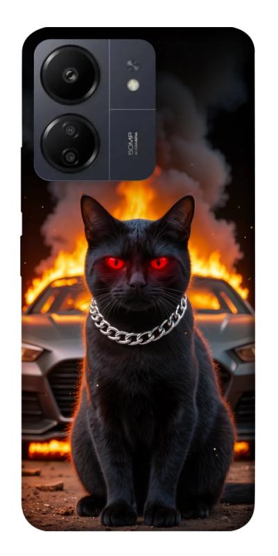 Чехол itsPrint Black trouble для Xiaomi Redmi 13C, животные, купить оптом с доставкой