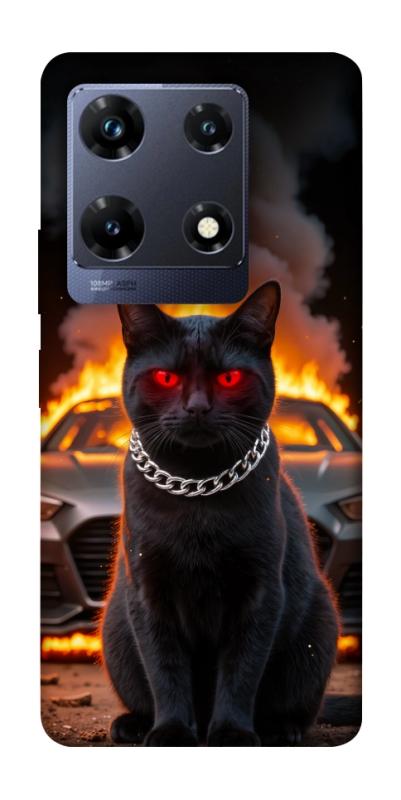 Чехол itsPrint Black trouble для Infinix Note 30 Pro, животные, купить оптом с доставкой