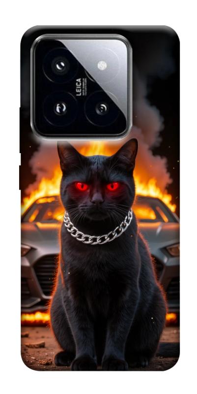 Чохол itsPrint Black trouble для Xiaomi 14 Pro, тварини, купити оптом з доставкою