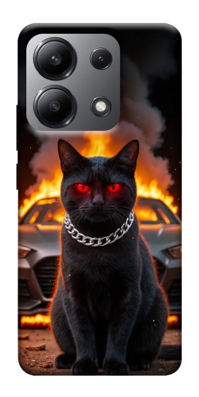 Чехол itsPrint Black trouble для Xiaomi Redmi Note 13 4G, животные, купить оптом с доставкой