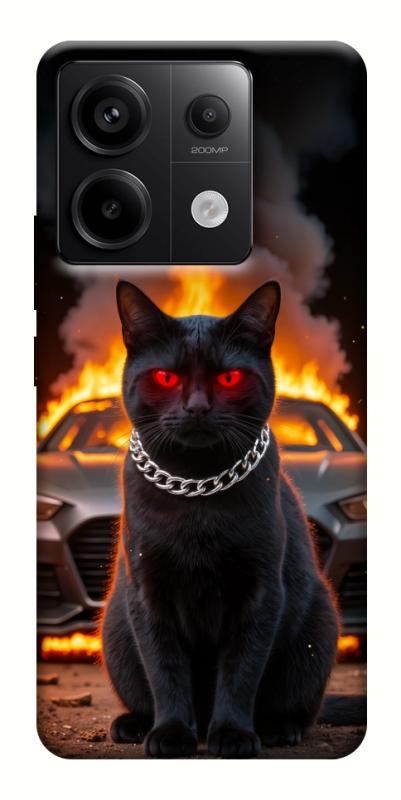 Чехол itsPrint Black trouble для Xiaomi Redmi Note 13 Pro 4G, животные, купить оптом с доставкой