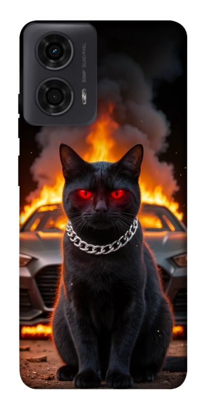 Чехол itsPrint Black trouble для Motorola Moto G24, животные, купить оптом с доставкой