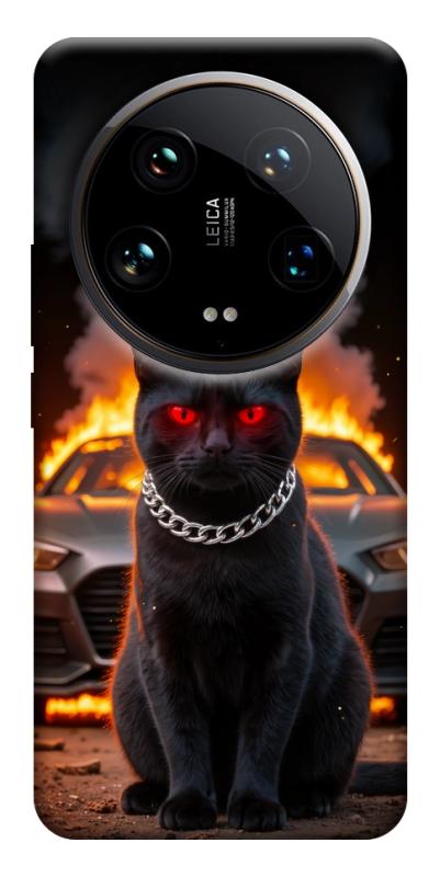 Чехол itsPrint Black trouble для Xiaomi 14 Ultra, животные, купить оптом с доставкой